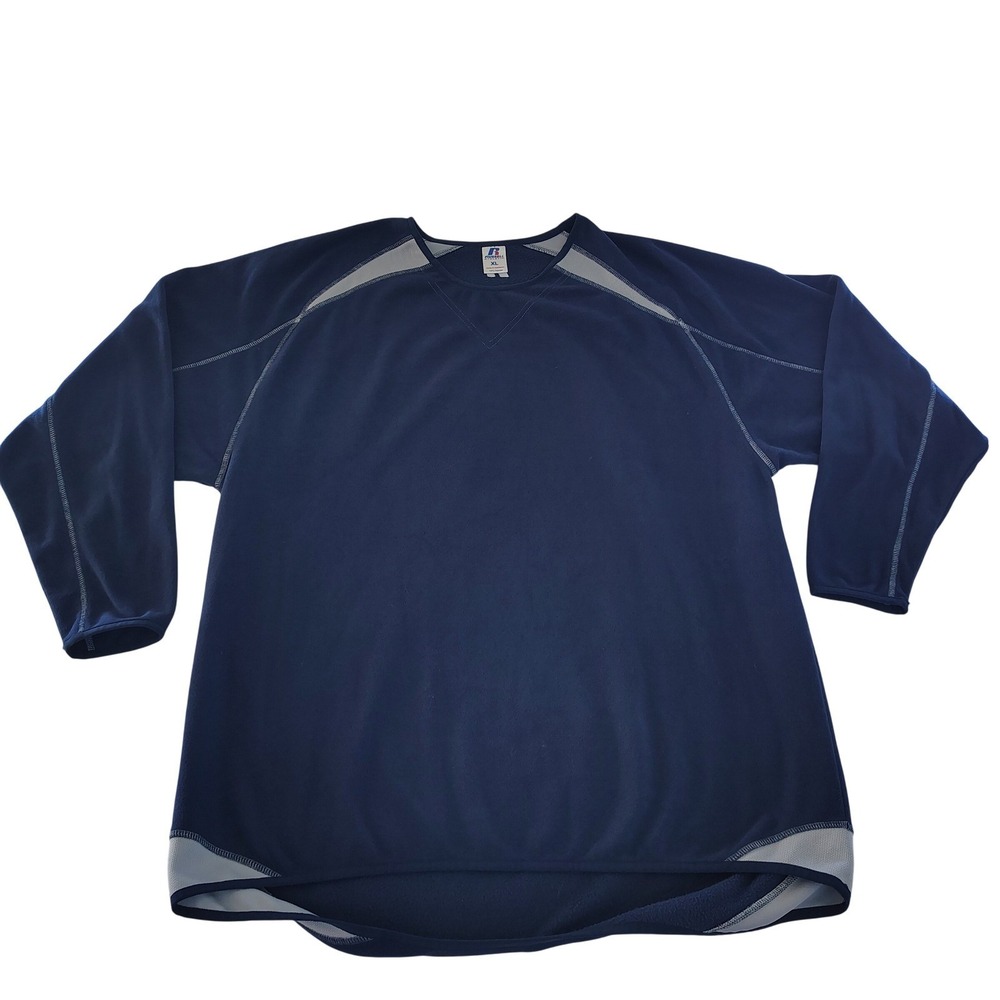 Russell Athletic Mens Navy Blue Fleece Pullover Sweatshirt XL‎ Athletic Fit